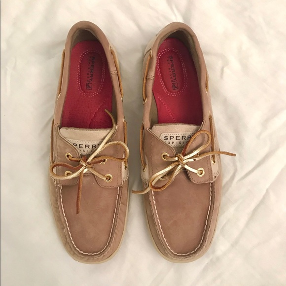Sperry Top-Sider Gold Metallic Boat Shoe - Picture 2 of 4